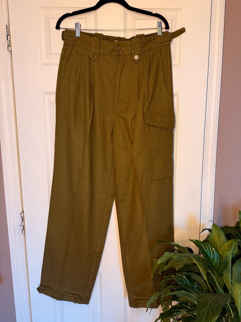 Elwood men’s military cargo trousers (poly/wool blend)